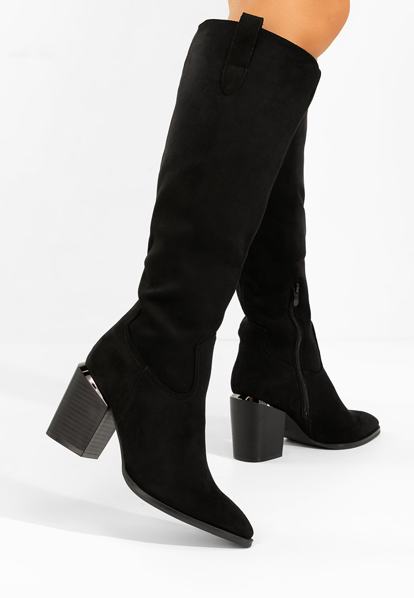 Čizmice na blok petu Jasaria crno