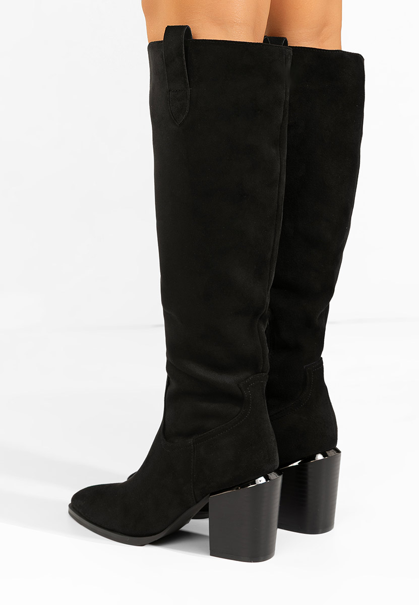 Čizmice na blok petu Jasaria crno