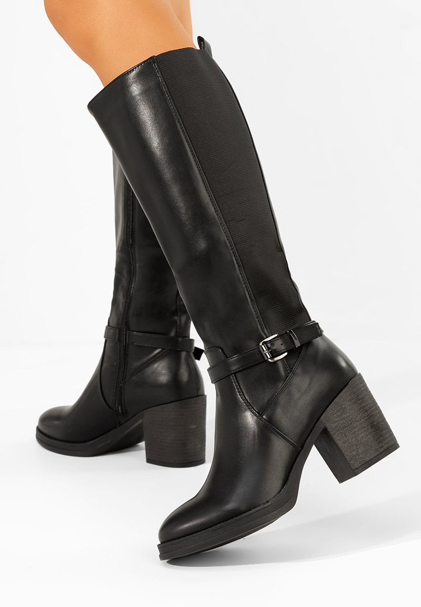 Čizmice na blok petu Orania crno