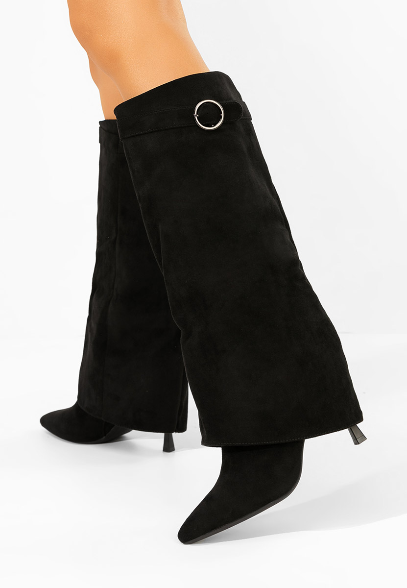 Čizme s visoku petu Celsana crno