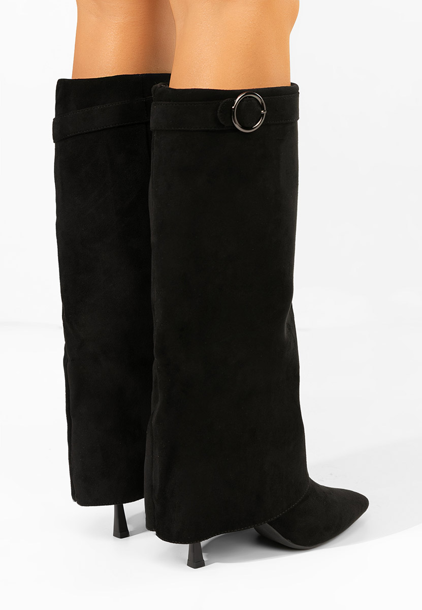 Čizme s visoku petu Celsana crno