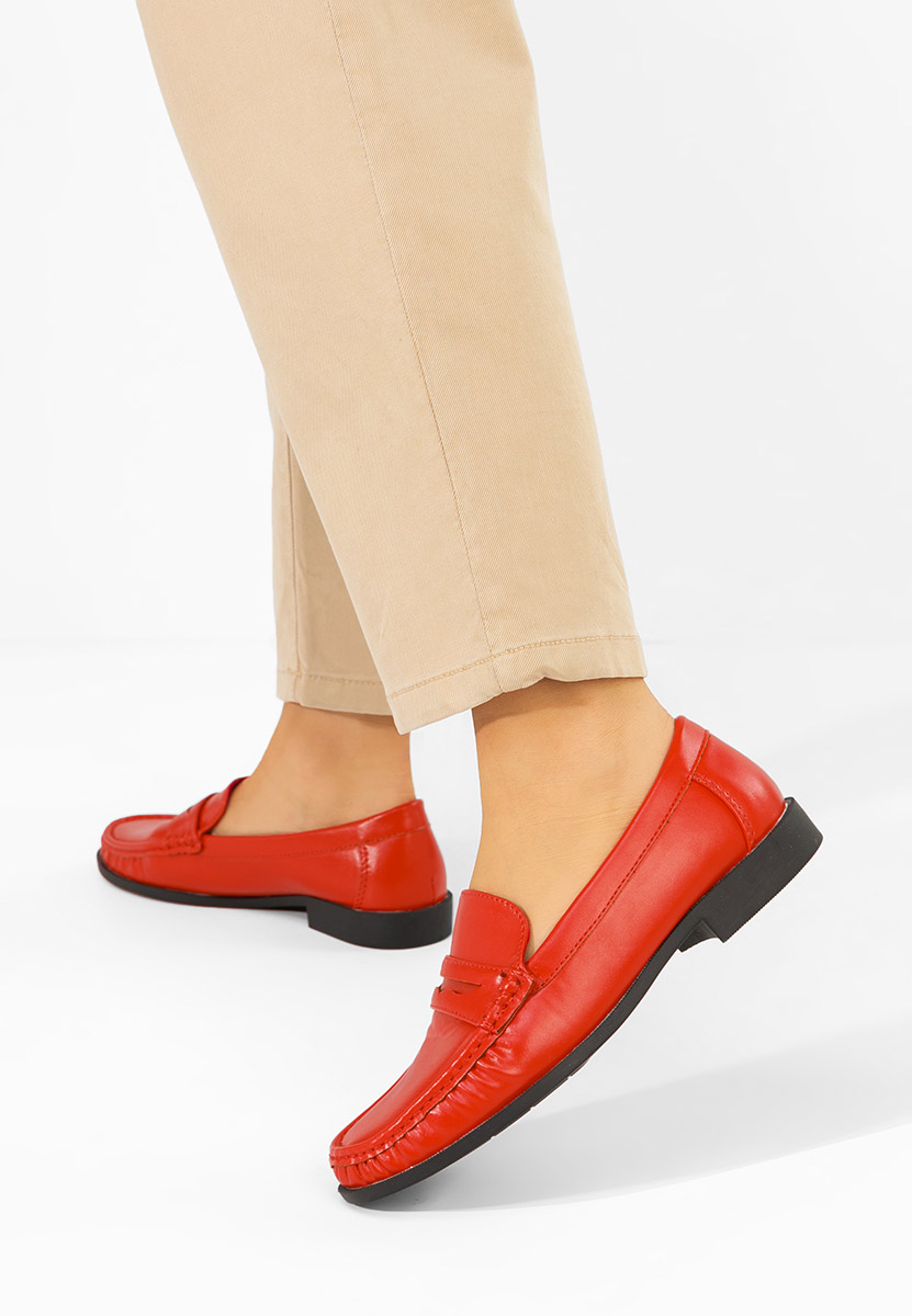 Ženske mokasinke Matildia crveno