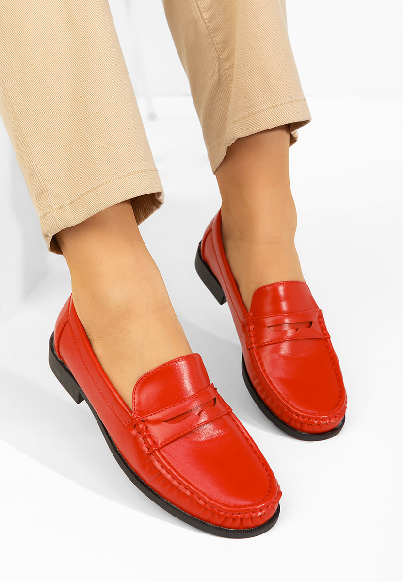 Ženske mokasinke Matildia crveno