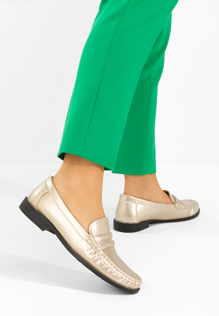 Ženske mokasinke Matildia zlatno