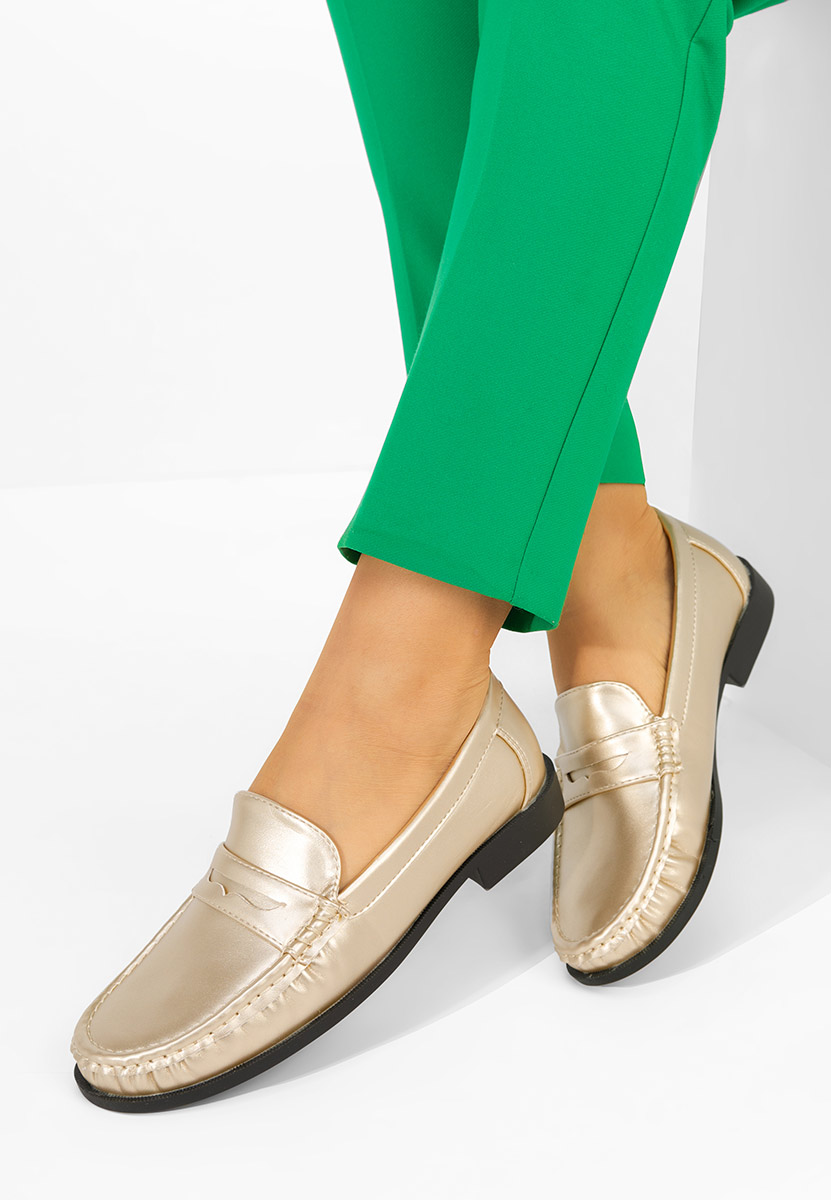 Ženske mokasinke Matildia zlatno