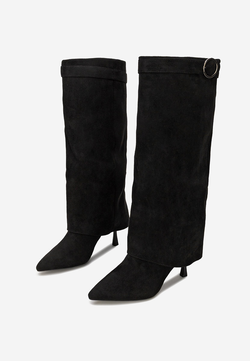 Čizme s visoku petu Celsana crno