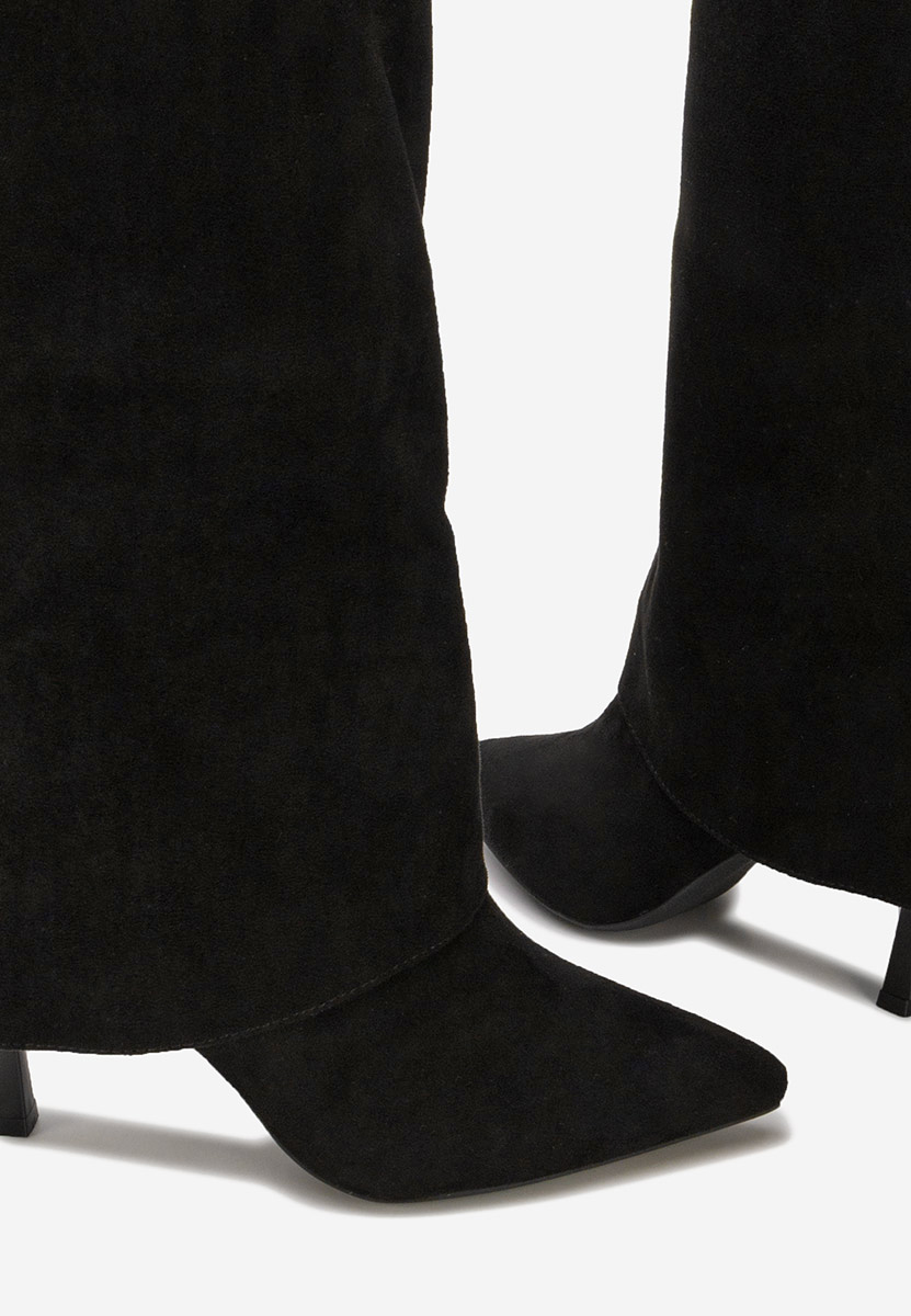 Čizme s visoku petu Celsana crno