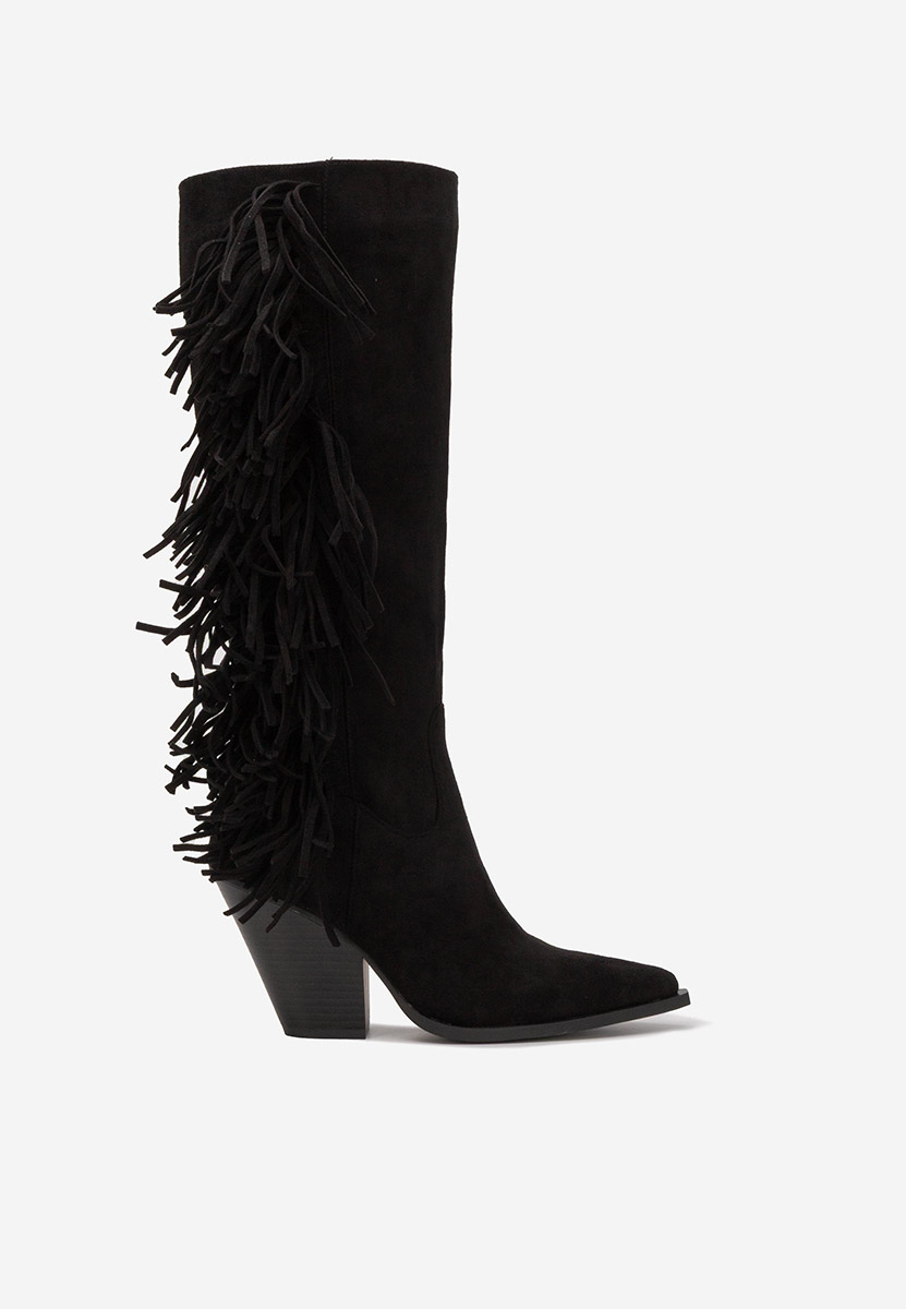 Čizmice na blok petu Brania crno