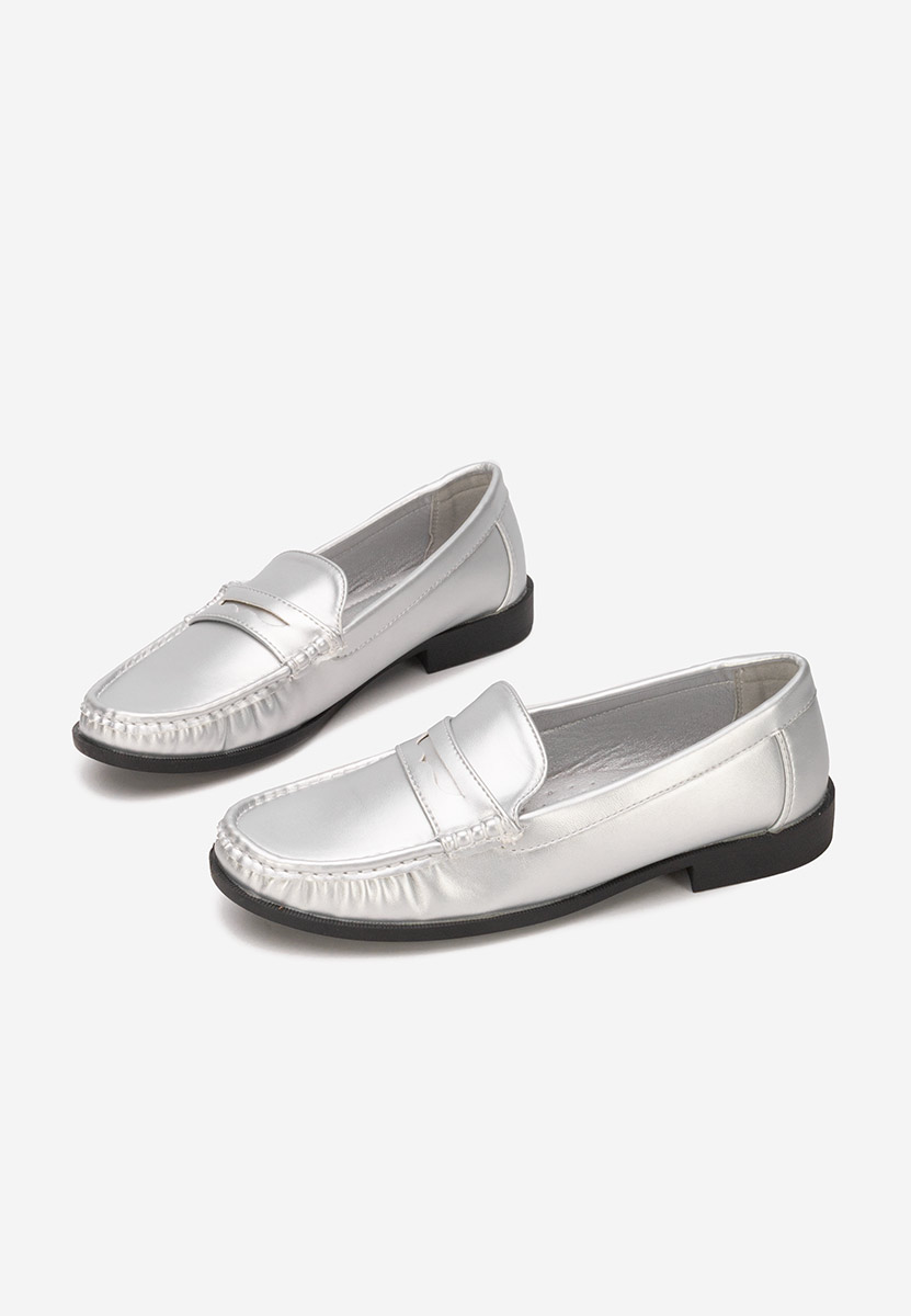 Ženske mokasinke Matildia srebrno