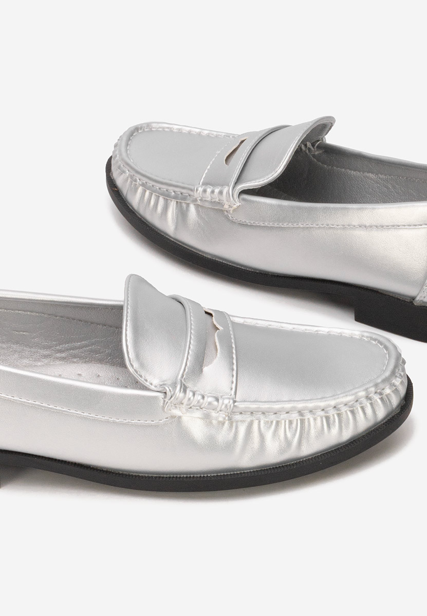 Ženske mokasinke Matildia srebrno