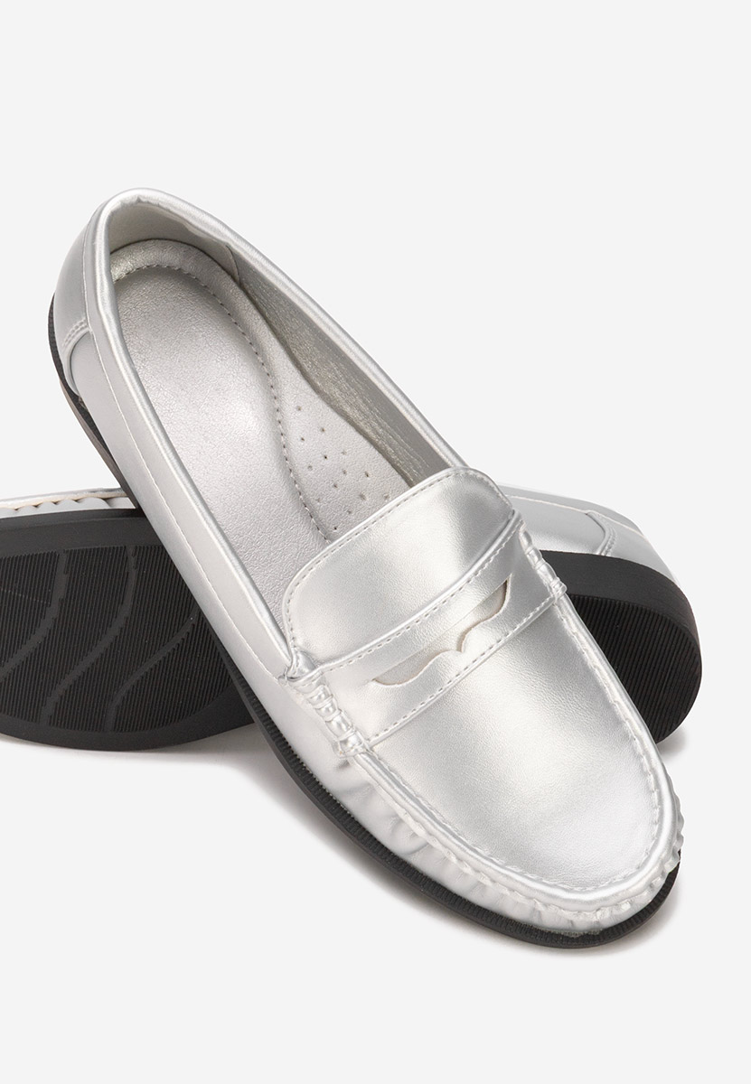Ženske mokasinke Matildia srebrno