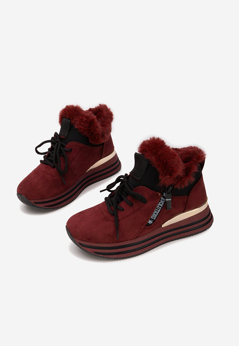 Zimske tenisice za žene Axira vinsko crvena