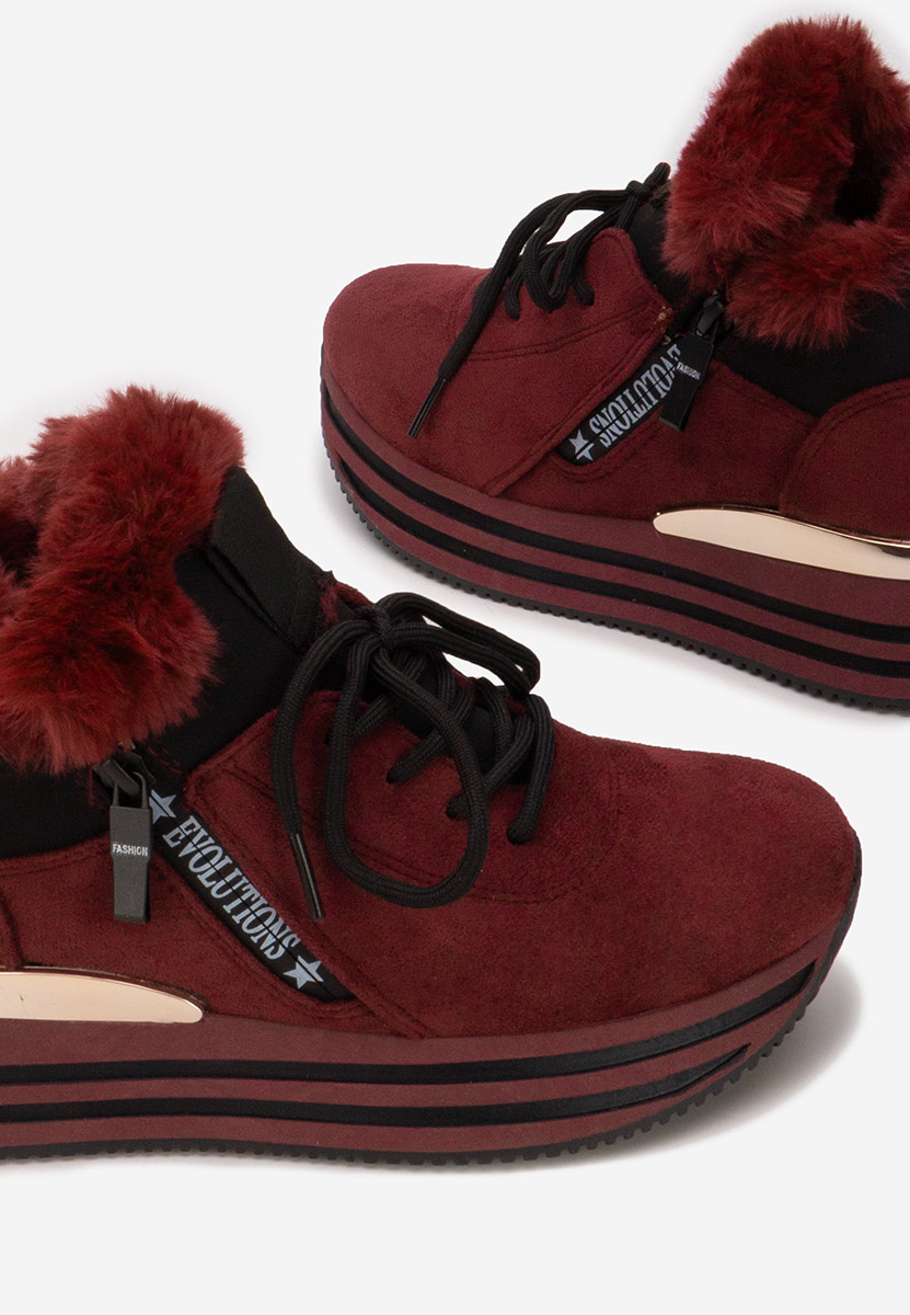 Zimske tenisice za žene Axira vinsko crvena