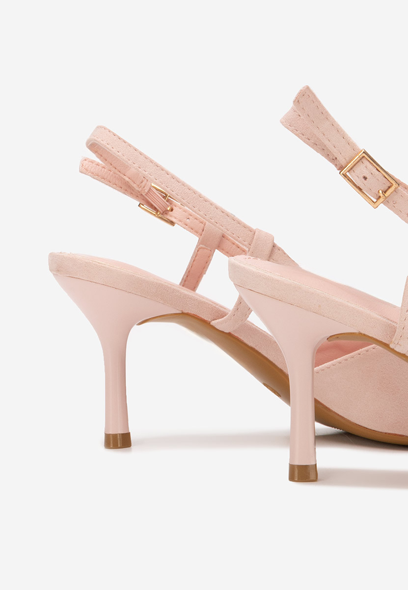 Cipele na petu slingback Castalia ružičasto