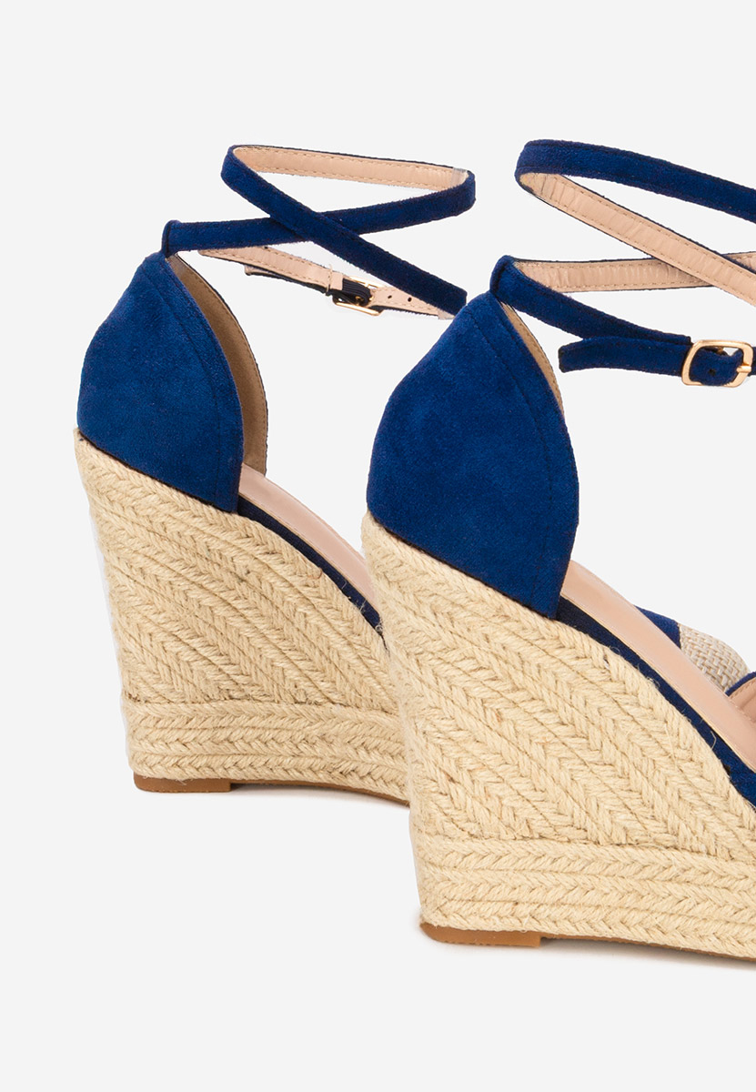 Sandale s platformom Saniza V3 plave