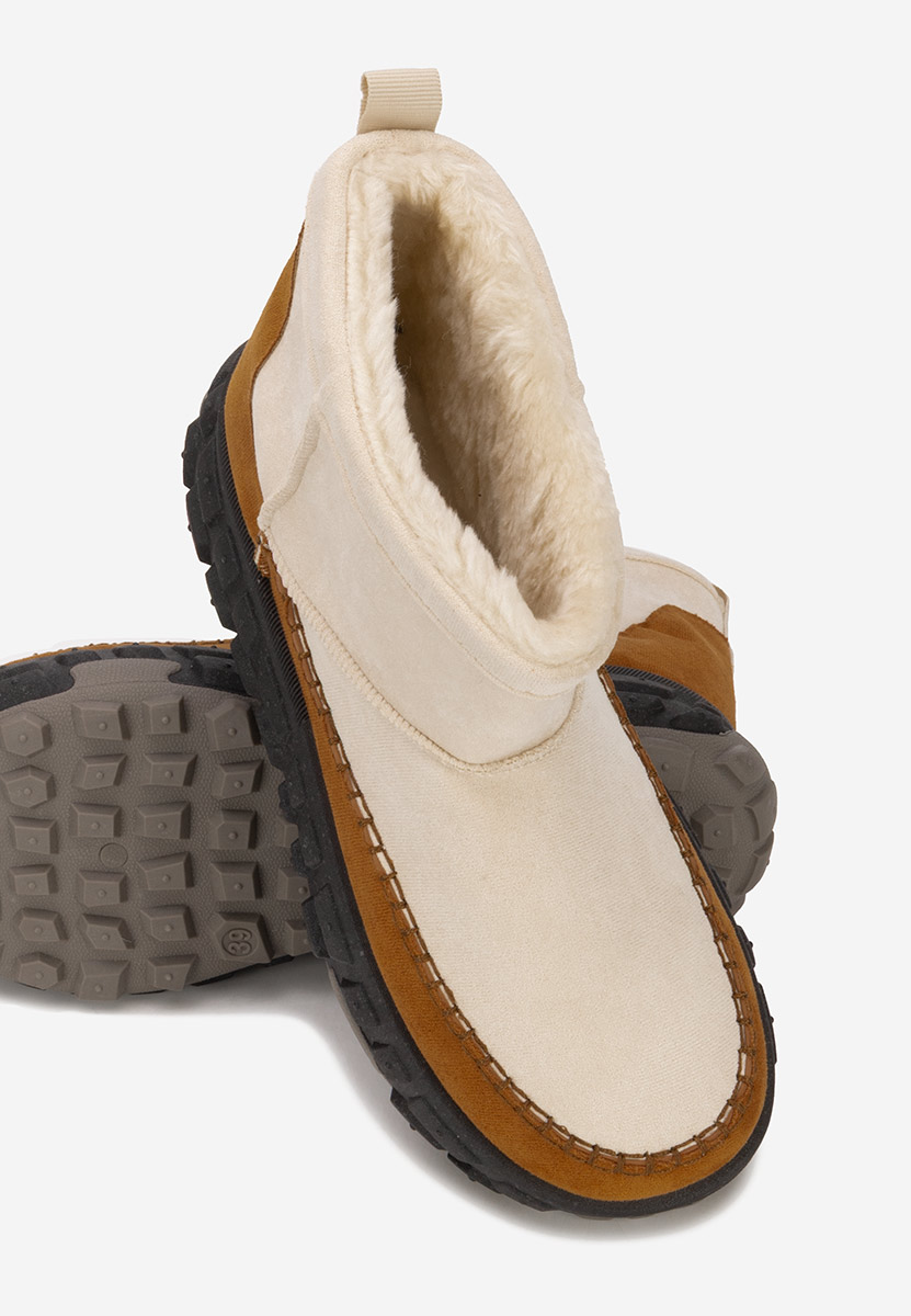 Gležnjače s platformom Novela bež