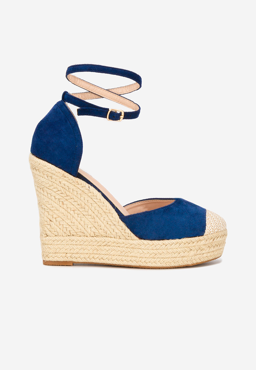 Sandale s platformom Saniza V3 plave