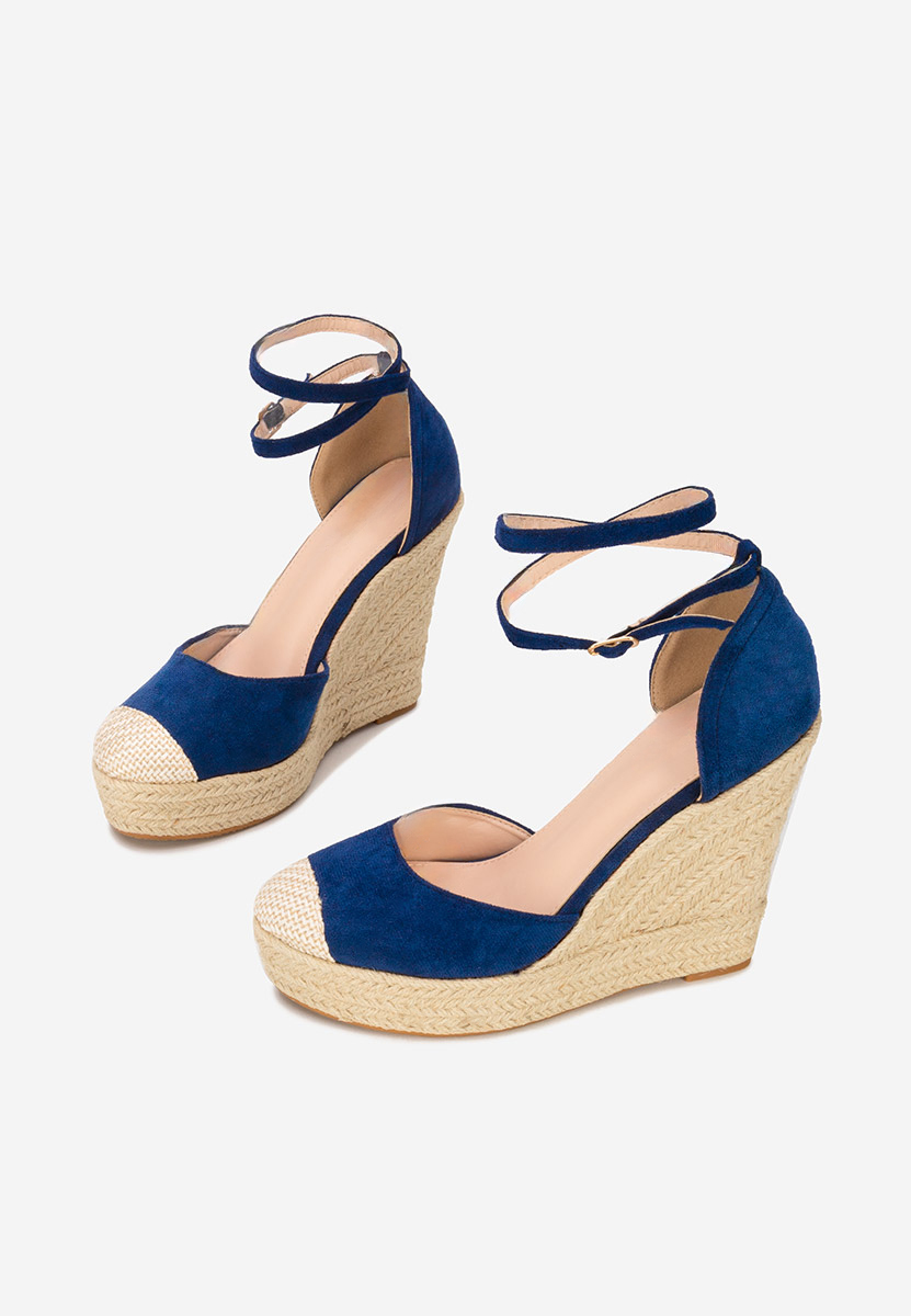 Sandale s platformom Saniza V3 plave