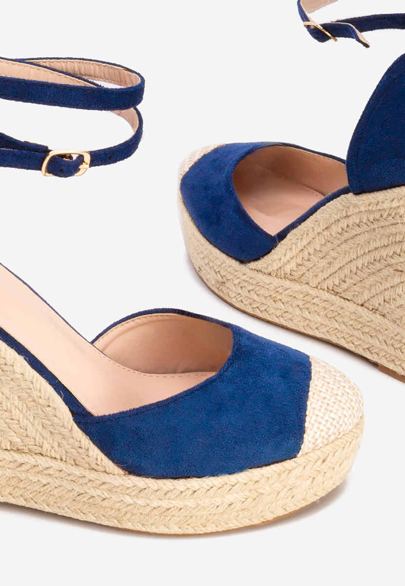 Sandale s platformom Saniza V3 plave