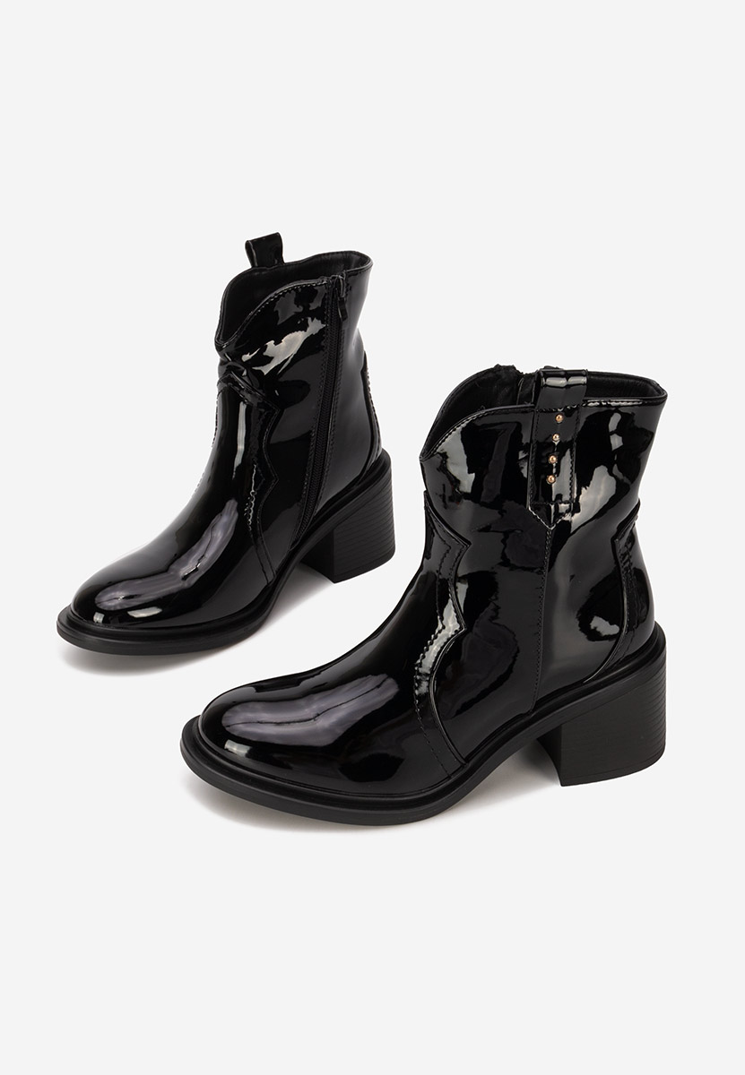 Gležnjače na block petu Katyana V2 crno