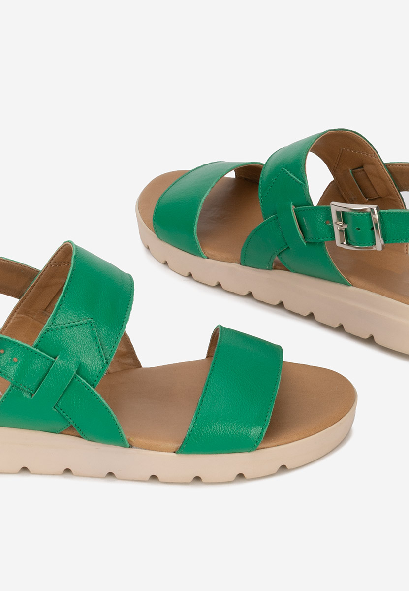 Sandale od prirodne kože Oniega zeleno