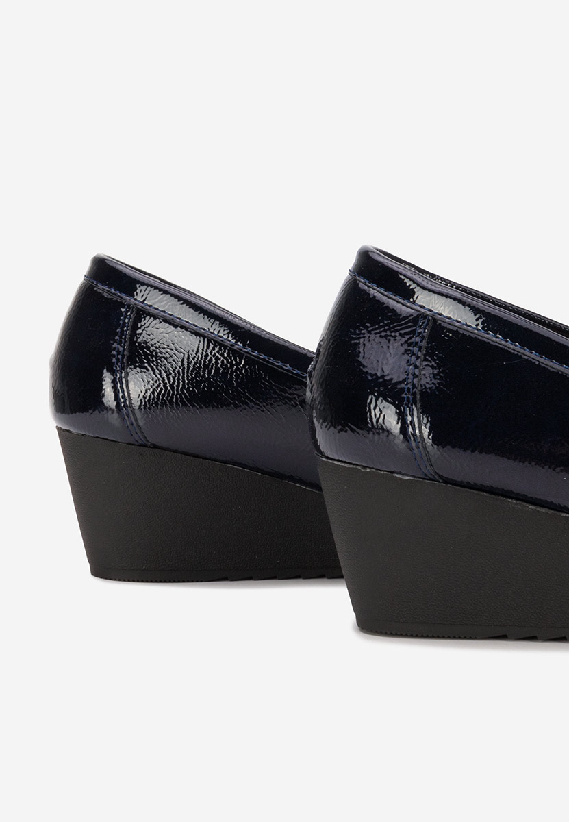 Mokasinke na punu petu Saina plavo navy