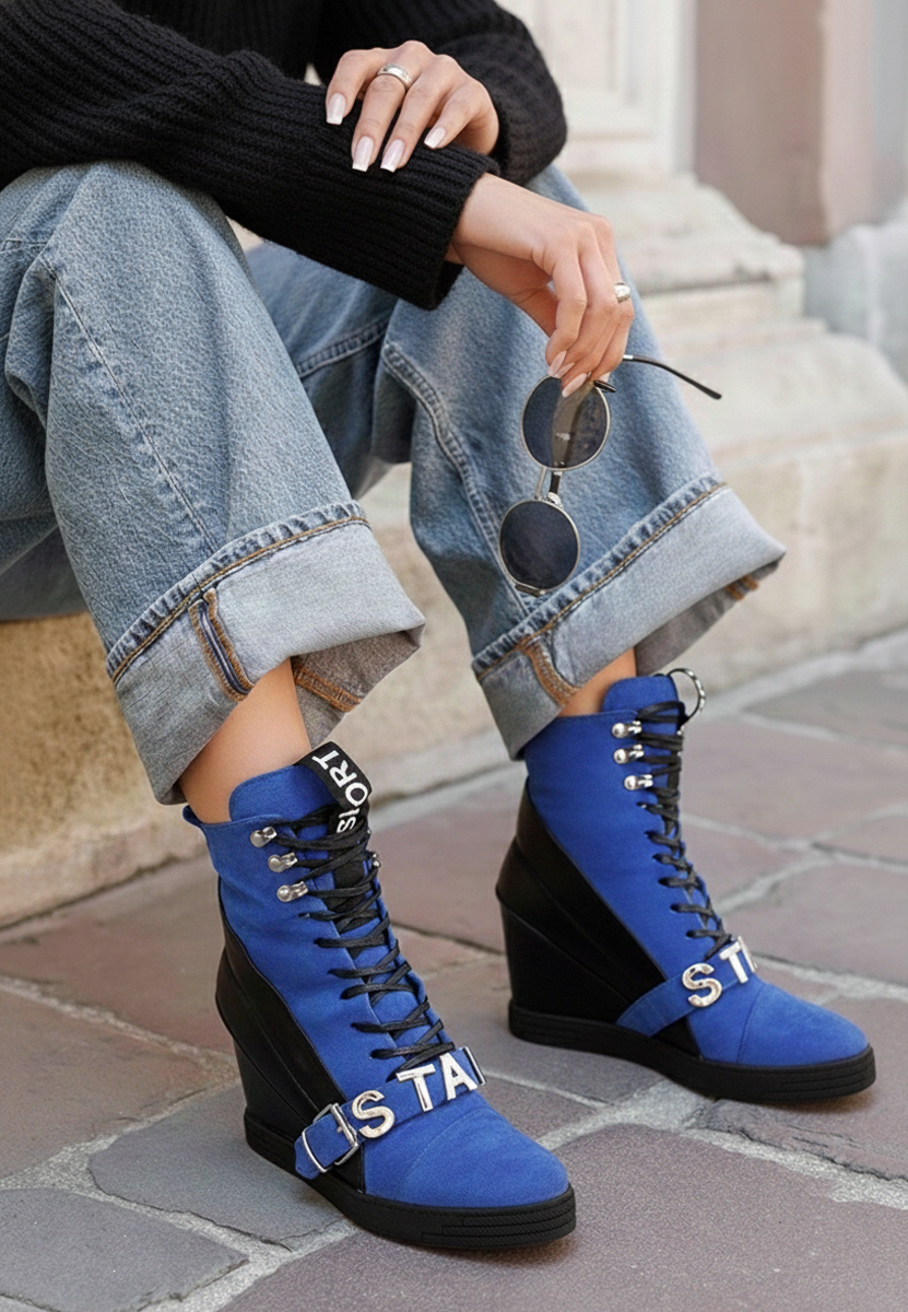 Tenisice na punu petu Candy plavi