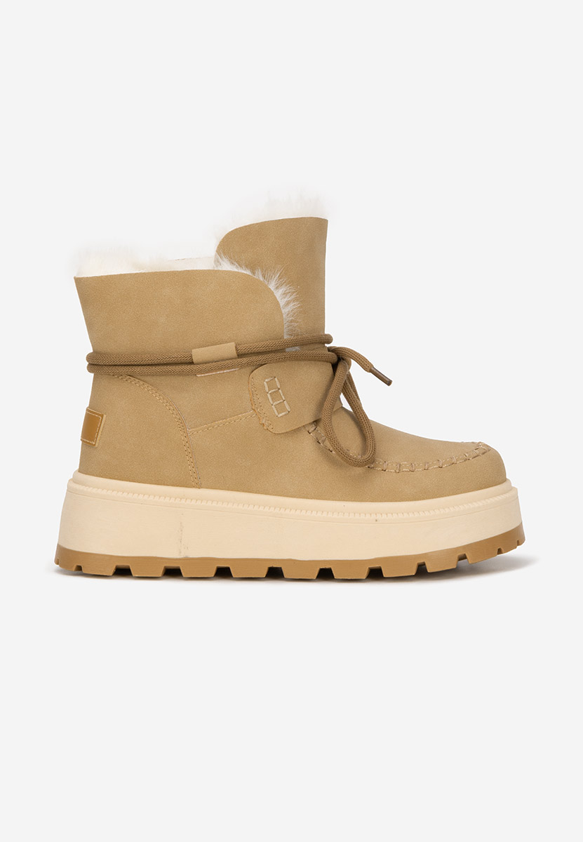 Gležnjače s platformom Dionea kaki