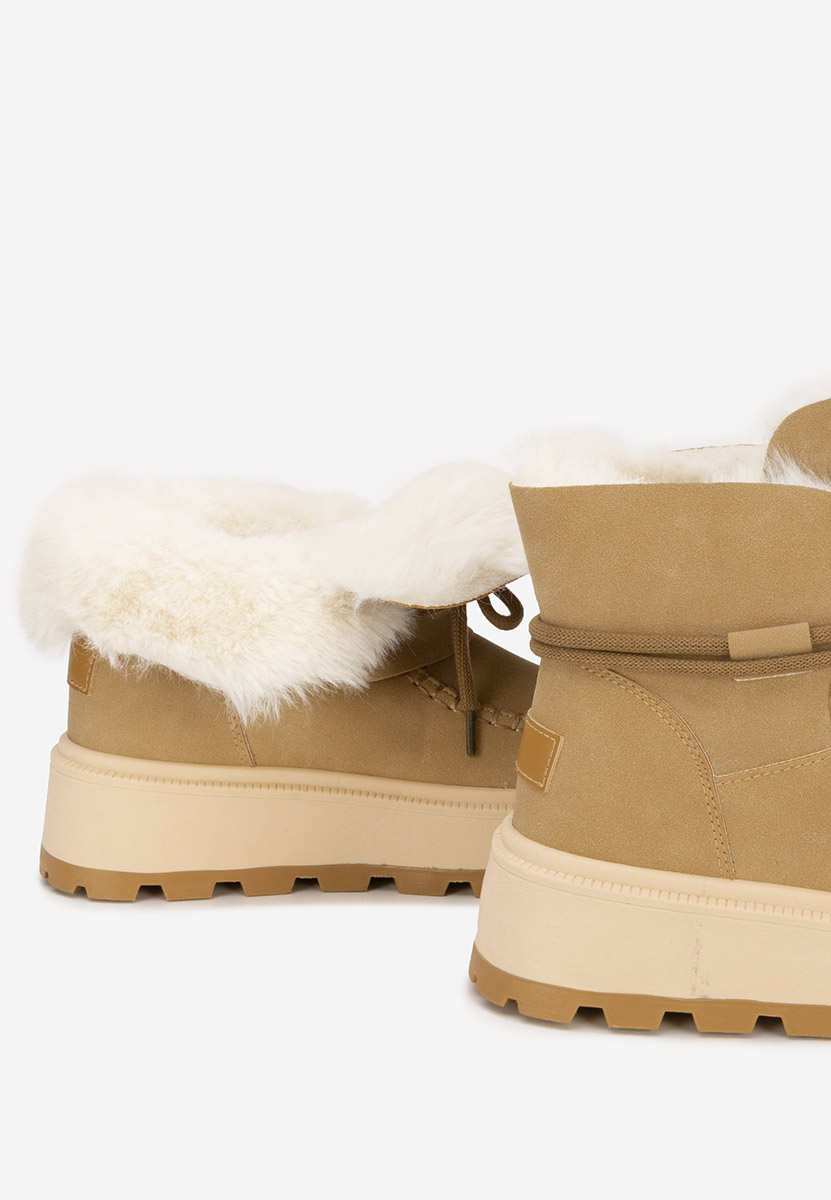 Gležnjače s platformom Dionea kaki