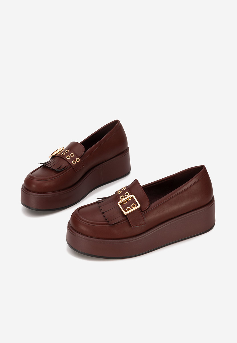 Mokasinke s platformom Magie vinsko crvena
