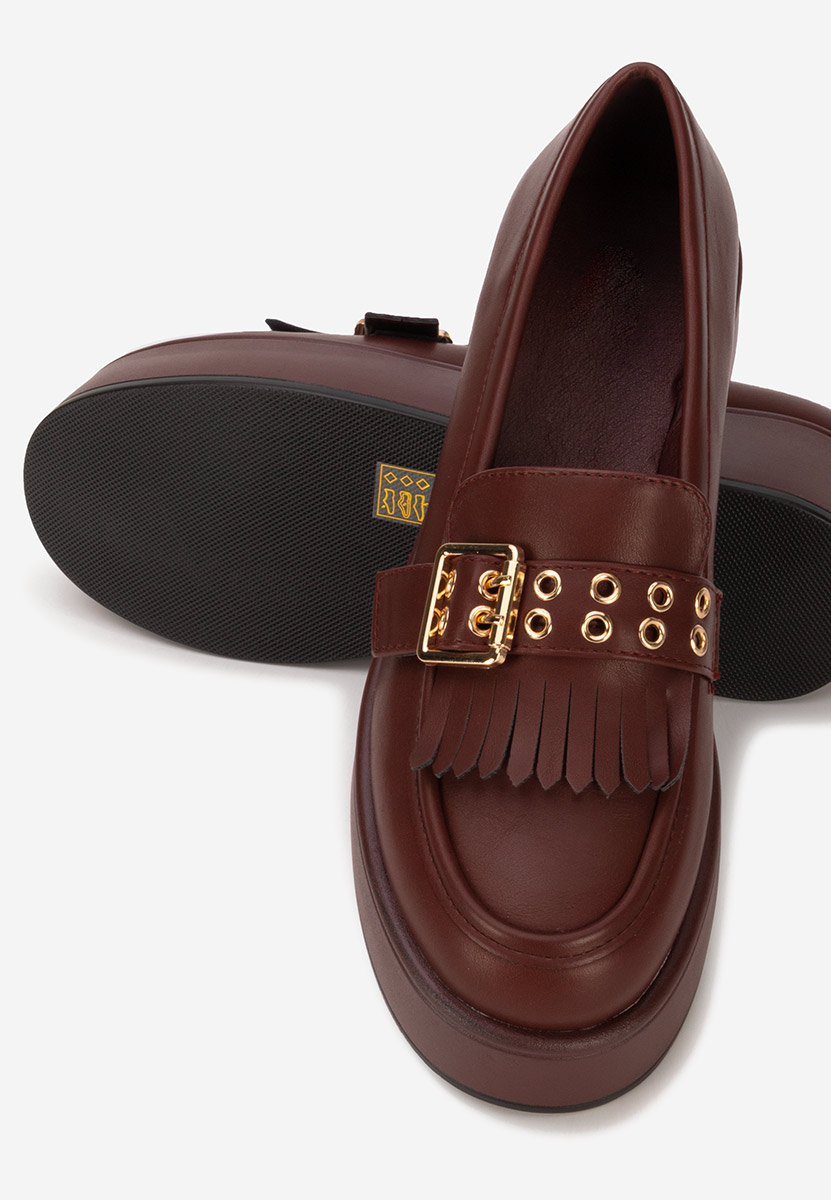 Mokasinke s platformom Magie vinsko crvena