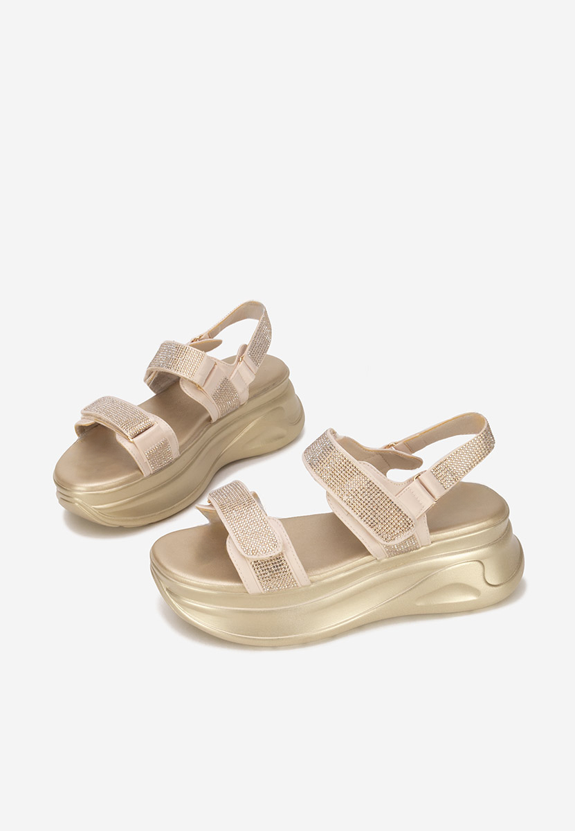 Sandale s platformom Sakirra bež