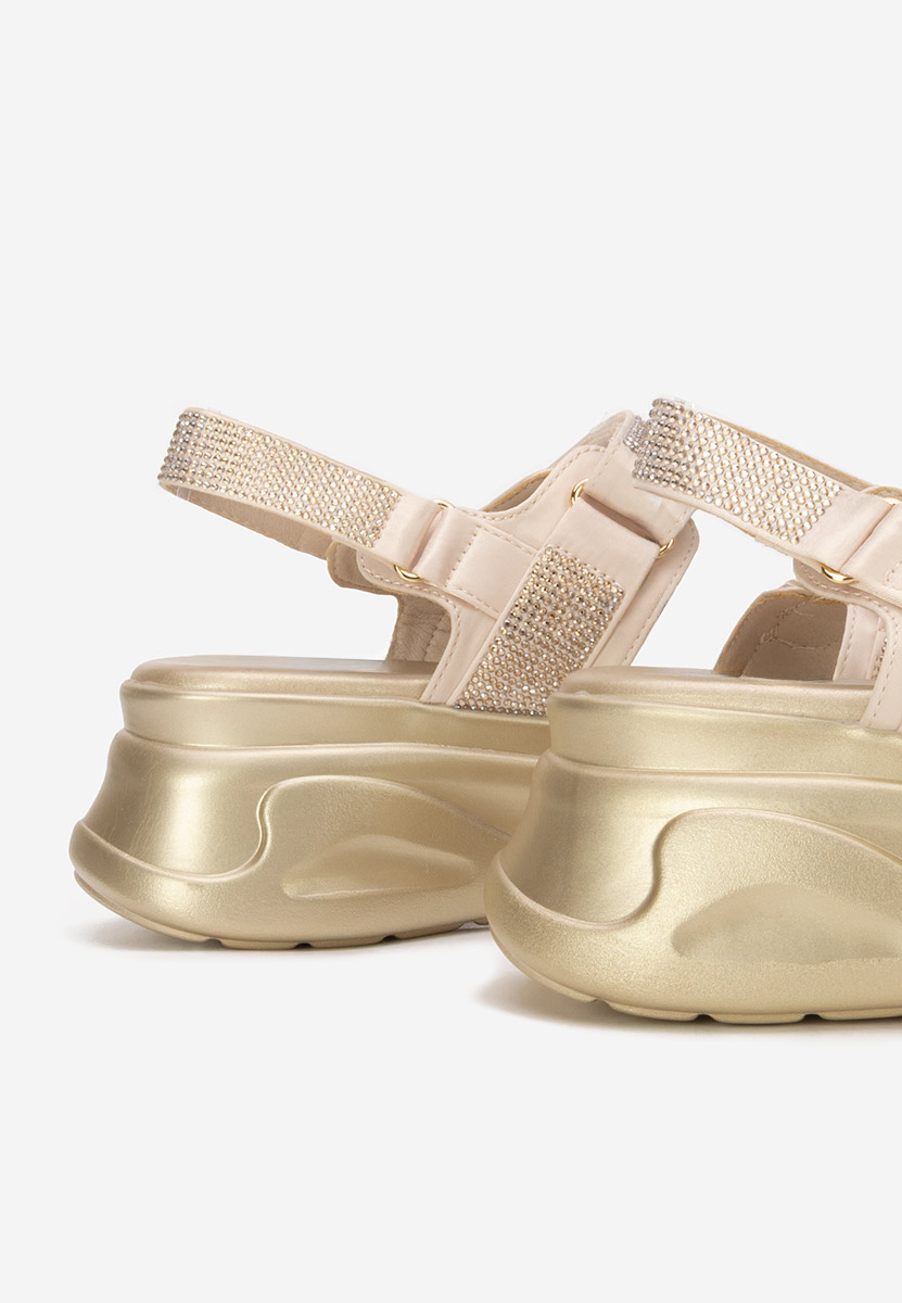 Sandale s platformom Sakirra bež