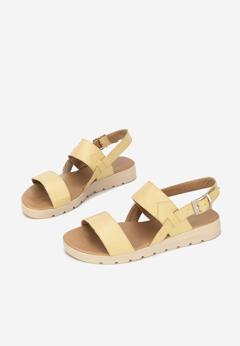 Sandale od prirodne kože Oniega Žuto