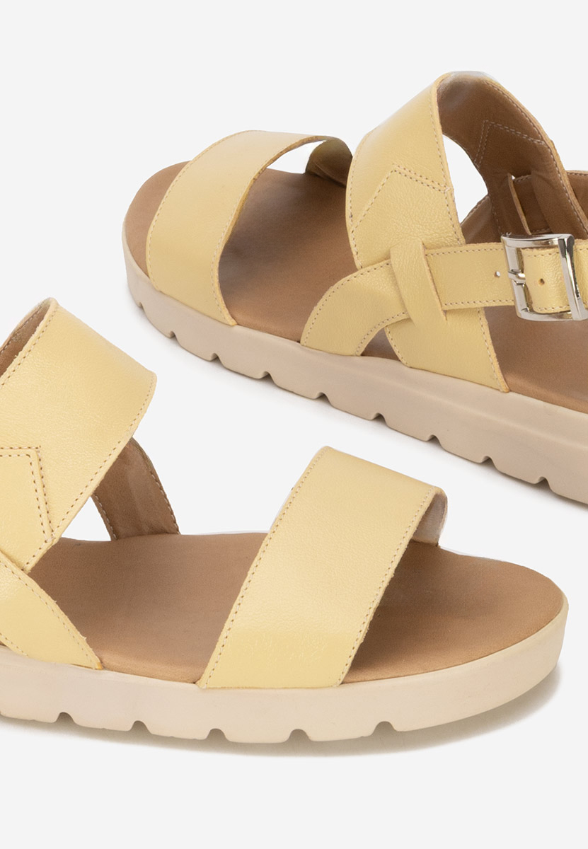 Sandale od prirodne kože Oniega Žuto