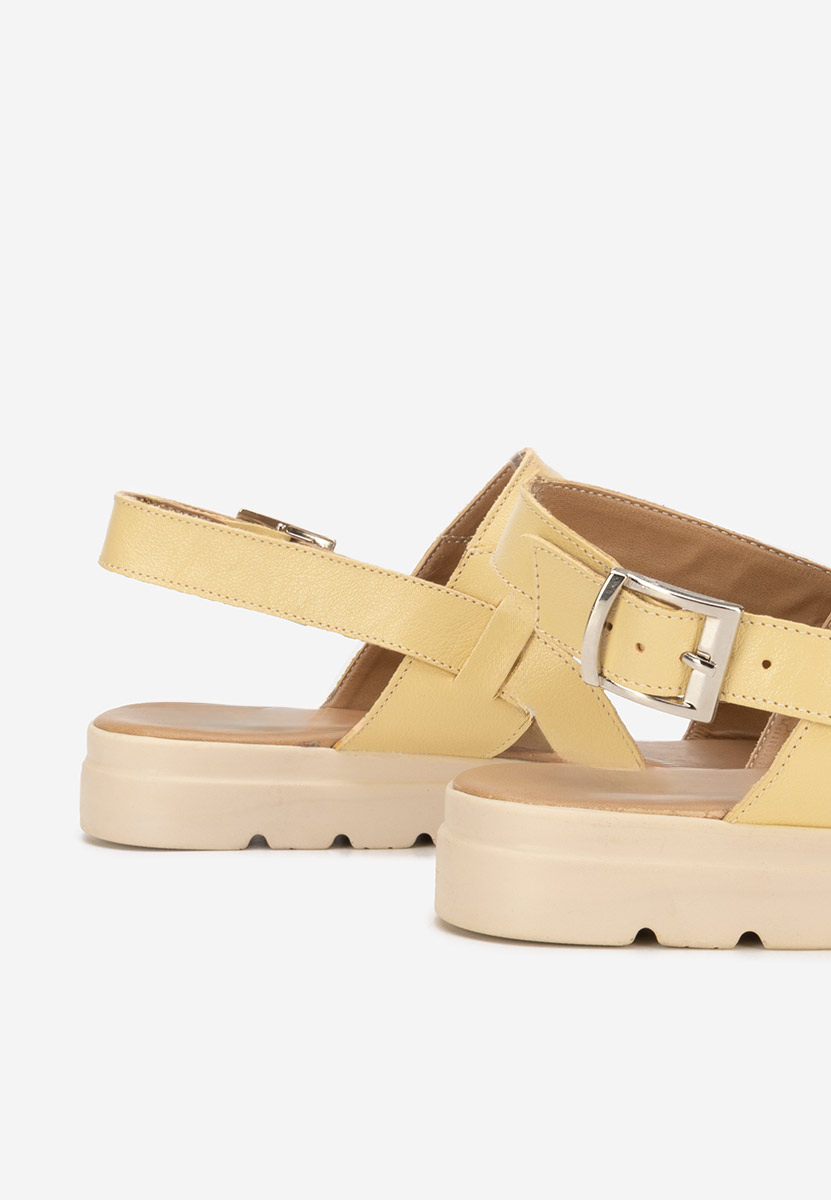 Sandale od prirodne kože Oniega Žuto