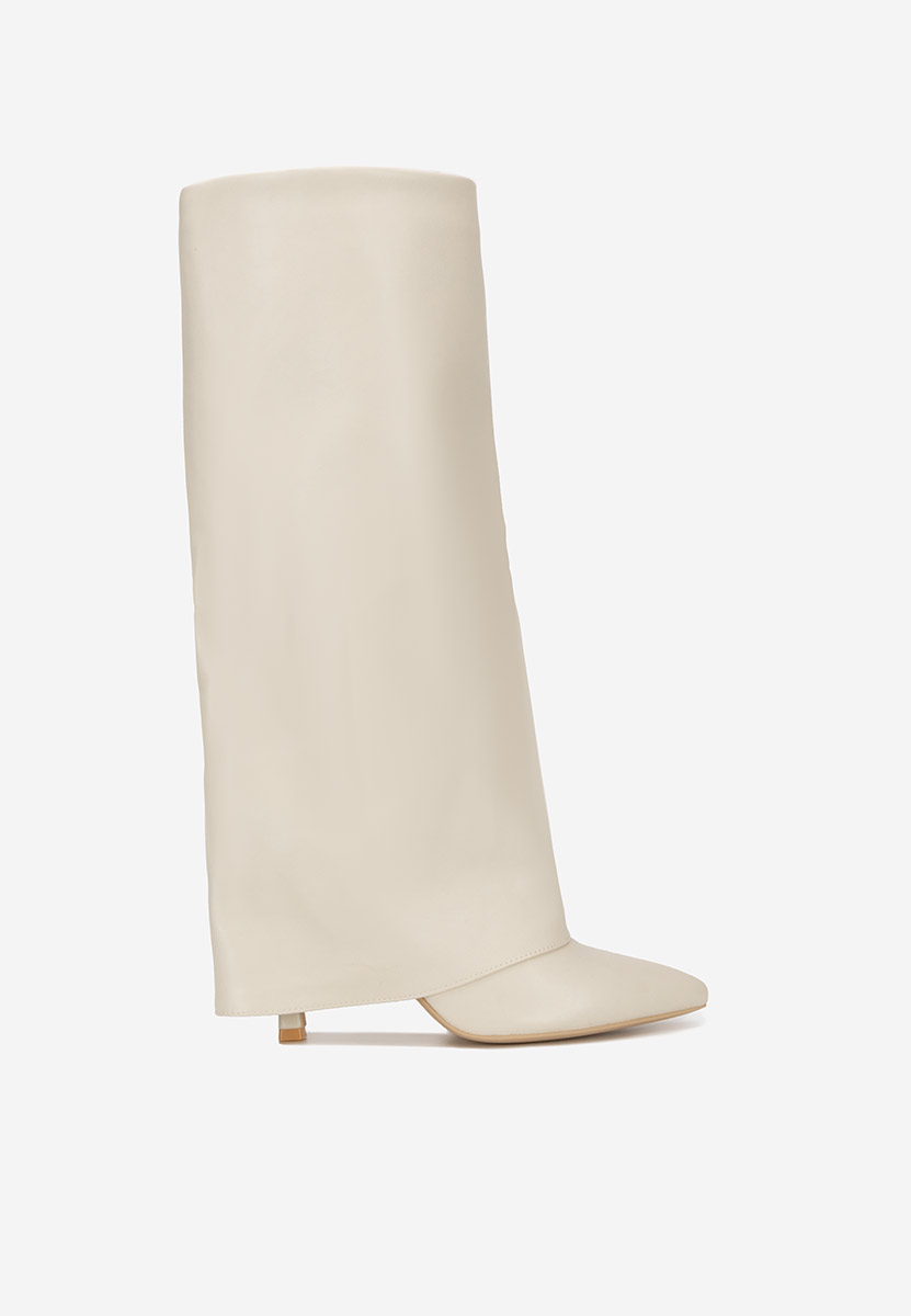Čizme s visoku petu Brynora bež