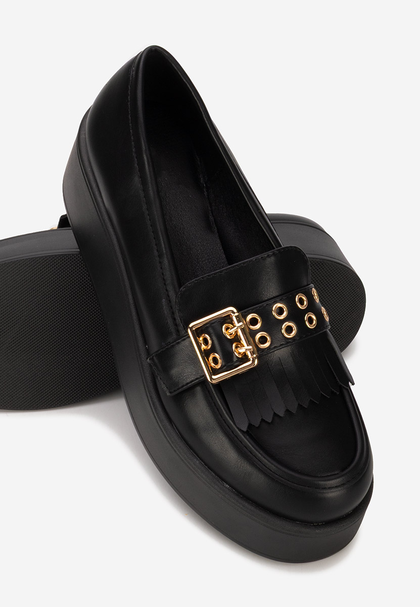 Mokasinke s platformom Magie crno