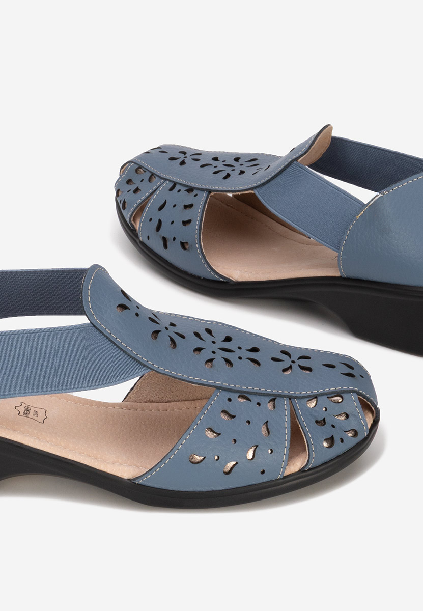Sandale od prirodne kože Melona plave