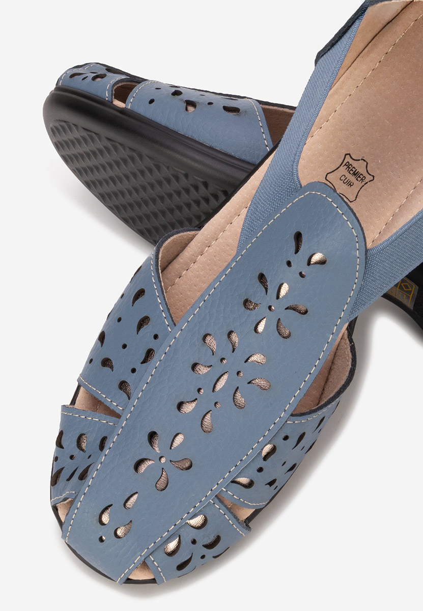 Sandale od prirodne kože Melona plave