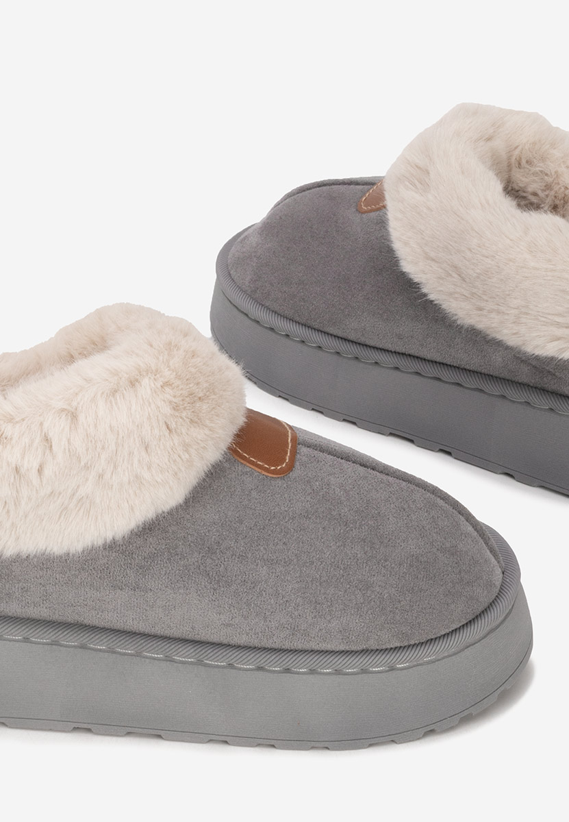 Gležnjače s platformom Elarva sivo