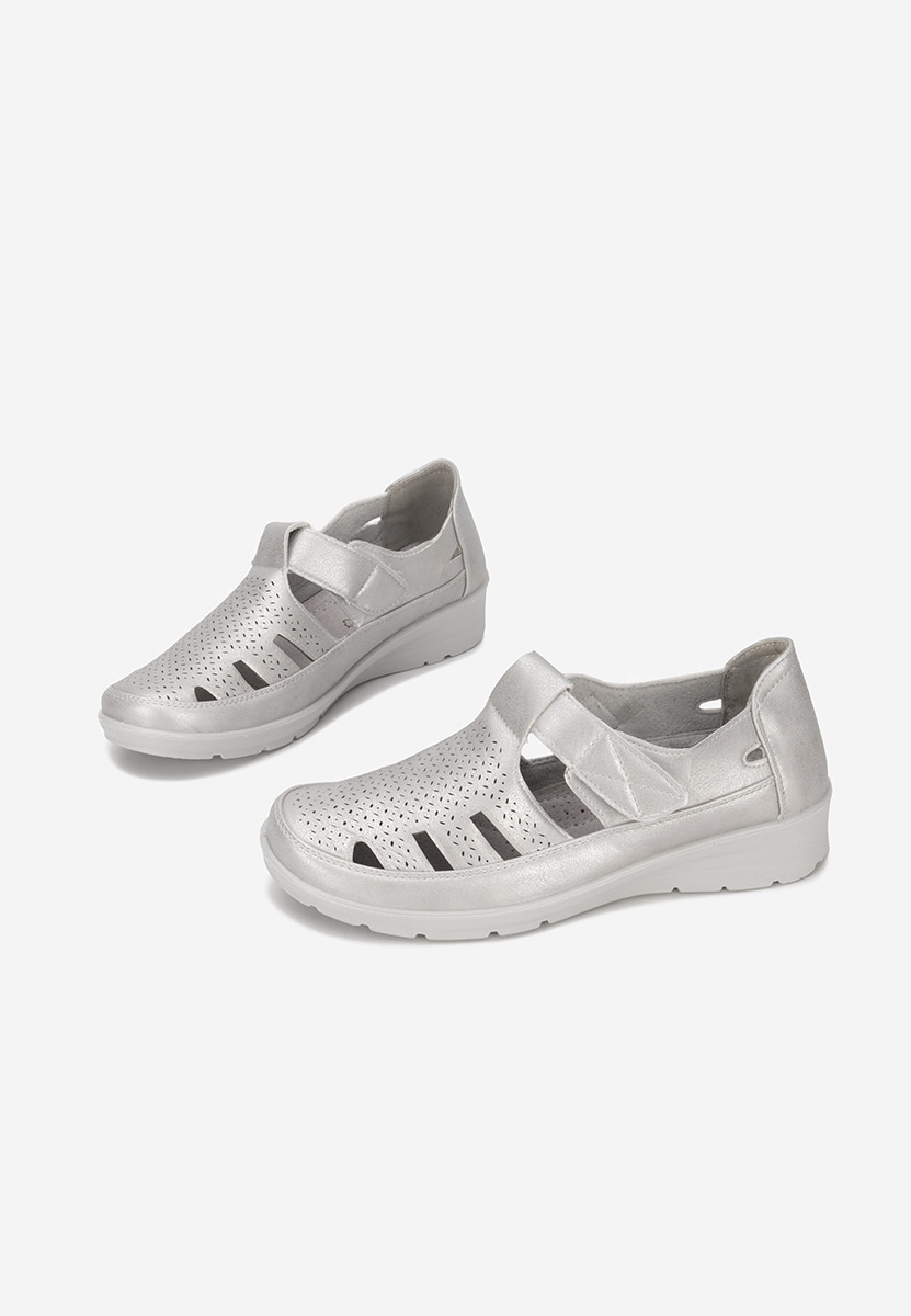 Espadrilles za ženske Gerania srebrno