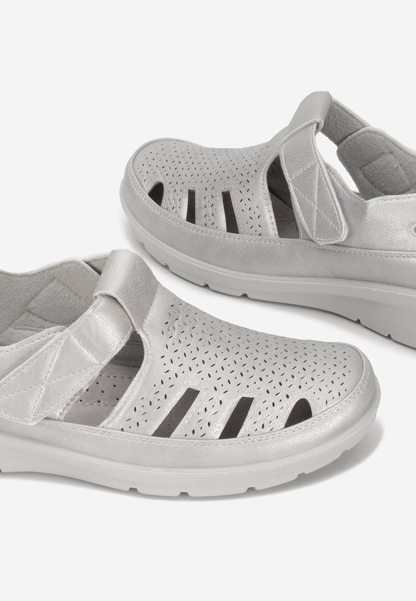 Espadrilles za ženske Gerania srebrno