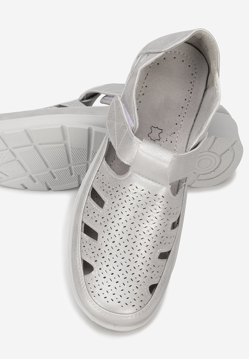 Espadrilles za ženske Gerania srebrno