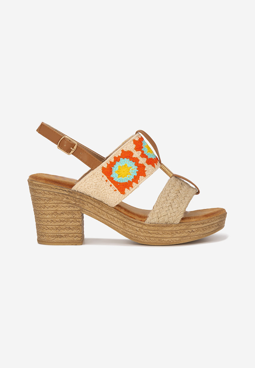 Sandale s petu Zeina V3 bež