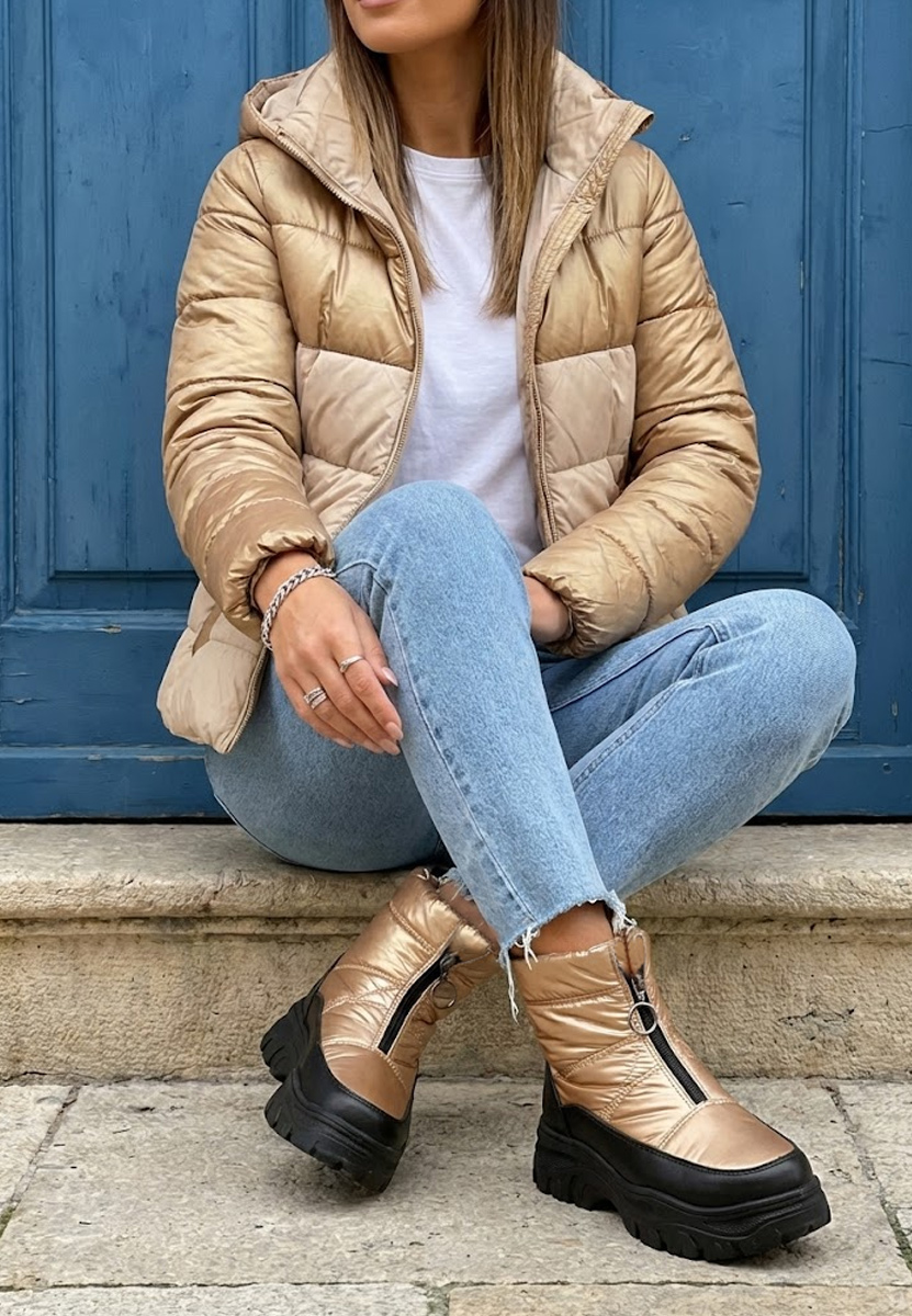 Ženske apreski Fergie zlatno