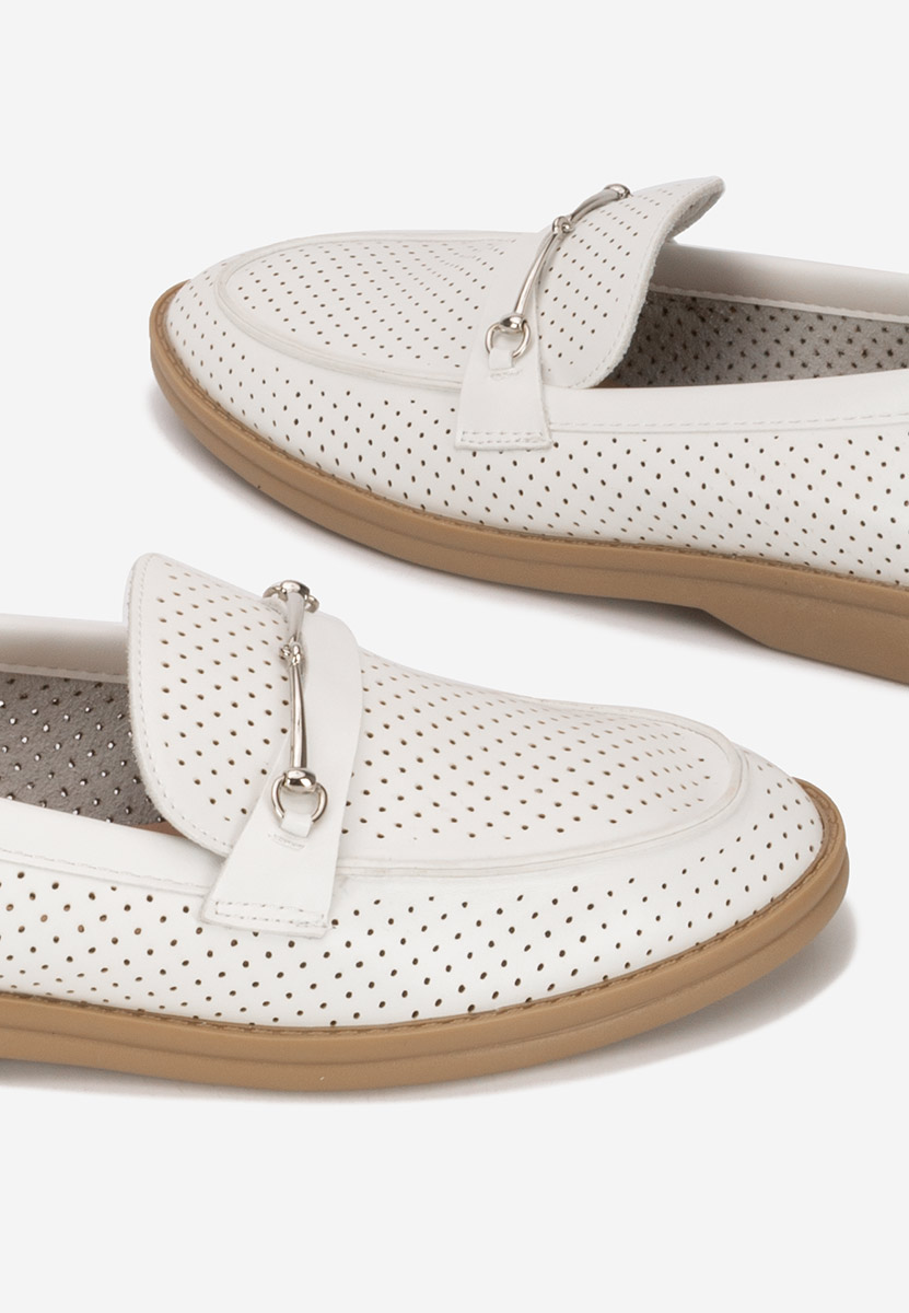 Ženske mokasinke Morvana V2 bijele