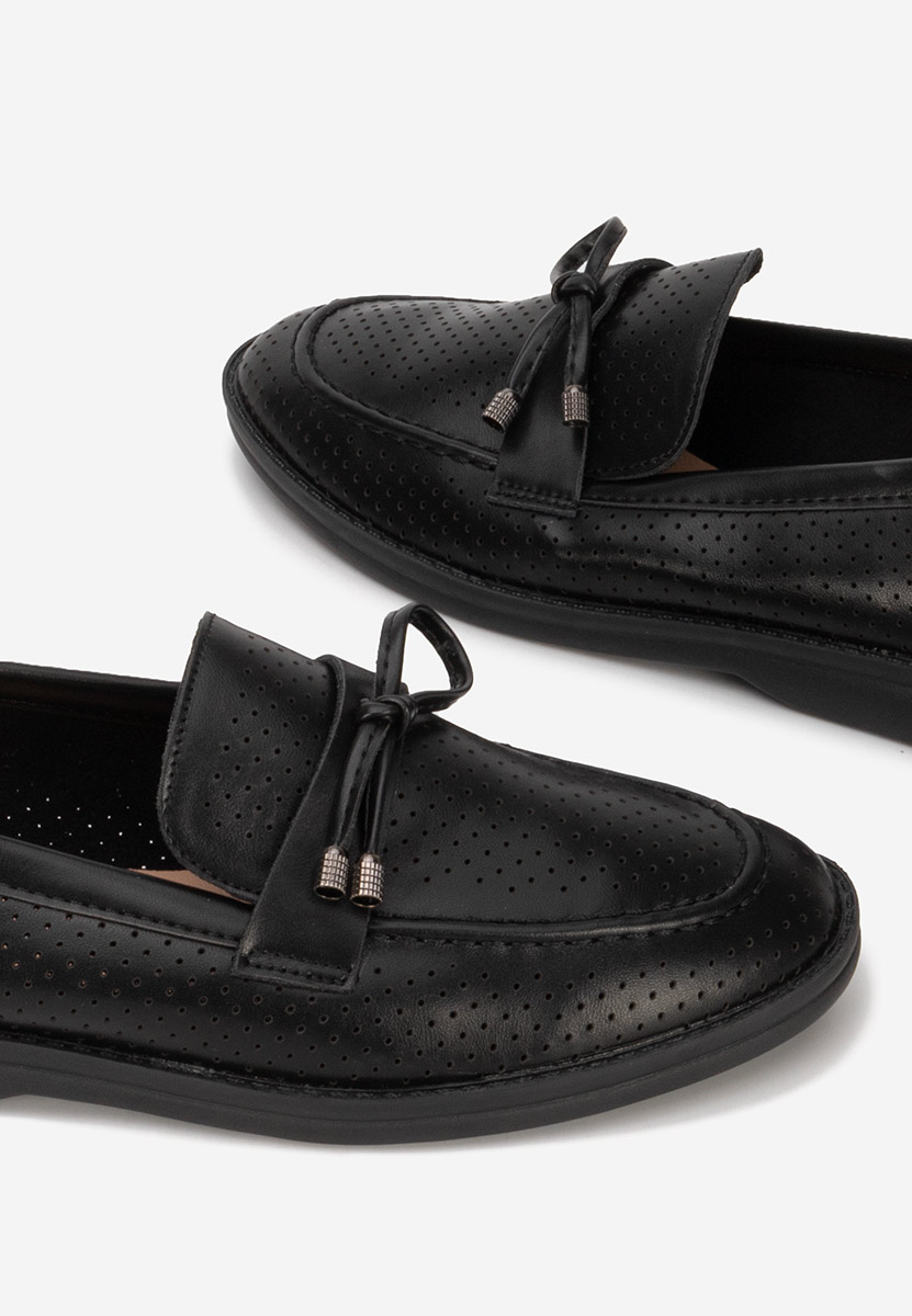 Ljetne ženske mokasine Morvana V3 Crno