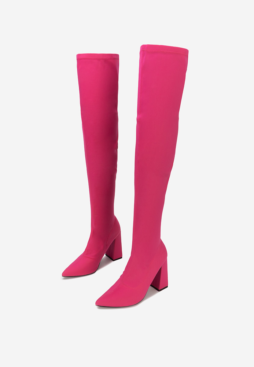 Duge čizme na petu Alexania fuksija