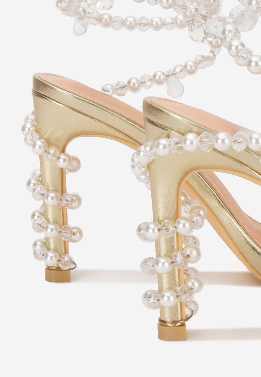 Štikle sandale Amaia zlatno